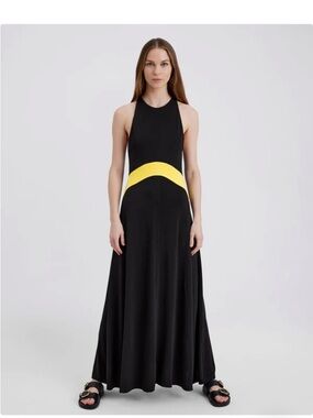 Solid & Striped x Sofia Richie Grainge The Jonati Dress In Noir Size M NWT